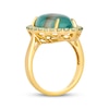 Thumbnail Image 2 of Le Vian Vault Marquise-Cut Aquaprase & Green Beryl Halo Ring 14K Honey Gold