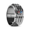 Thumbnail Image 2 of Star Wars Darth Vader Men's Black Diamond Ring 1/10 ct tw Black Rhodium-Plated Sterling Silver
