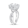 Thumbnail Image 2 of Now + Forever Lab-Grown Diamonds Oval-Cut Twist Engagement Ring 6-1/3 ct tw 14K White Gold