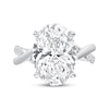 Thumbnail Image 4 of Now + Forever Lab-Grown Diamonds Oval-Cut Twist Engagement Ring 6-1/3 ct tw 14K White Gold