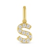 Thumbnail Image 1 of STUDIO BY KAY Lab-Grown Diamond Initial S Charm 1/10 ct tw 24K Yellow Gold Vermeil Sterling Silver