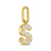 Thumbnail Image 2 of STUDIO BY KAY Lab-Grown Diamond Initial S Charm 1/10 ct tw 24K Yellow Gold Vermeil Sterling Silver