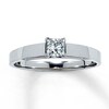 Thumbnail Image 1 of Now + Forever Diamond Solitaire Ring 1/4 carat Princess-Cut 14K White Gold (I/I2)