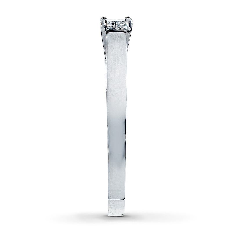 Main Image 3 of Now + Forever Diamond Solitaire Ring 1/4 carat Princess-Cut 14K White Gold (I/I2)