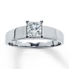 Thumbnail Image 0 of Diamond Solitiare Engagement Ring 3/4 ct tw Princess-cut 14K White Gold