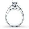 Thumbnail Image 1 of Diamond Solitiare Engagement Ring 3/4 ct tw Princess-cut 14K White Gold