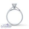 Thumbnail Image 1 of THE LEO Diamond Solitaire Ring 3/4 ct Princess-cut 14K White Gold