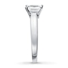 Thumbnail Image 2 of Diamond Solitaire Ring 1 Carat Emerald-cut 14K White Gold (I/SI2)