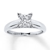 Thumbnail Image 1 of Now + Forever Certified Diamond Ring 1-1/4 carats Princess-cut 14K White Gold (I/I2)