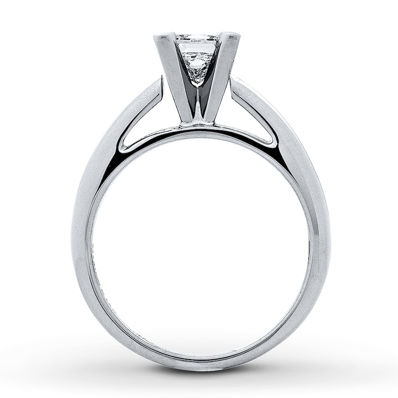 Main Image 2 of Now + Forever Certified Diamond Ring 1-1/4 carats Princess-cut 14K White Gold (I/I2)