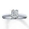 Thumbnail Image 0 of Diamond Solitaire Engagement Ring 1 ct tw Radiant-cut 14K White Gold (I/I2)