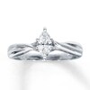Thumbnail Image 0 of Certified Diamond Ring 1/3 carat Marquise-cut 14K White Gold (I/SI2)