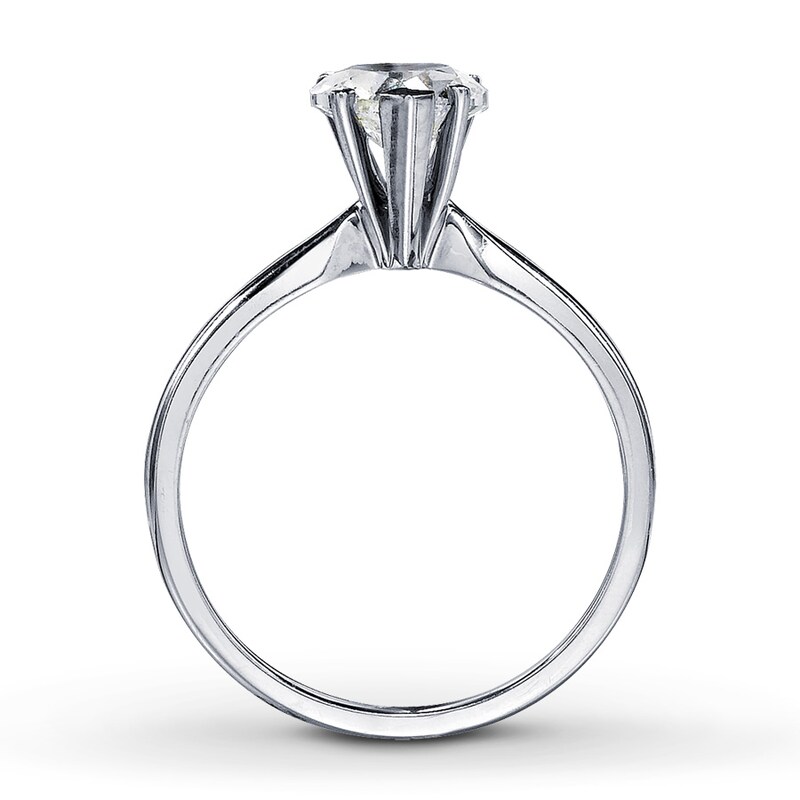 Main Image 2 of Now + Forever Diamond Solitaire Ring 1 carat Heart-shaped 14K White Gold (I/I2)