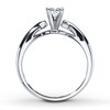 Thumbnail Image 2 of Now + Forever Diamond Solitaire Ring 3/8 Carat Princess-cut 14K White Gold (I/I2)