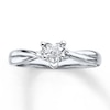 Thumbnail Image 0 of Solitaire Diamond Ring 3/8 ct tw Heart-cut 14K White Gold (I/I2)