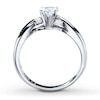 Thumbnail Image 2 of Solitaire Diamond Ring 3/8 ct tw Heart-cut 14K White Gold (I/I2)
