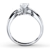 Thumbnail Image 1 of Solitaire Diamond Ring 3/8 ct tw Heart-cut 14K White Gold (I/I2)