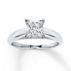 Thumbnail Image 0 of Diamond Solitaire Engagement Ring 1-1/5 ct tw Princess-cut 14K White Gold