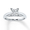 Thumbnail Image 0 of Diamond Solitaire Engagement Ring 1-1/5 ct tw Princess-cut 14K White Gold (I/I2)