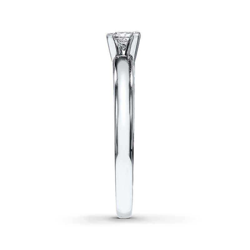 Main Image 3 of THE LEO Diamond Artisan Ring 1/3 Carat Princess-cut 14K White Gold