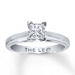 THE LEO Diamond Artisan Ring 3/4 Carat Princess-cut 14K White Gold