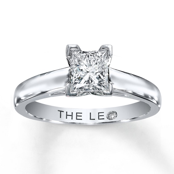 volatilitet Forblive på vegne af THE LEO Diamond Artisan Ring 1 Carat Princess-cut 14K White Gold | Kay
