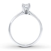 Thumbnail Image 1 of Diamond Solitaire Ring 1/3 Carat Princess-Cut 14K White Gold (I/I2)
