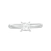 Thumbnail Image 3 of Diamond Solitaire Ring 1/2 Carat Princess-Cut 14K White Gold (I/I2)