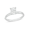 Thumbnail Image 0 of Certified Diamond Solitaire Ring 1 ct Oval 14K White Gold (I/I1)