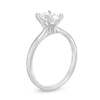 Thumbnail Image 2 of Certified Diamond Solitaire Ring 1 ct Oval 14K White Gold (I/I1)