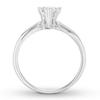 Thumbnail Image 1 of Certified Diamond Solitaire 1 ct Pear-shaped 14K White Gold