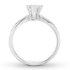 Thumbnail Image 1 of Certified Diamond Solitaire 1 ct Pear-shaped 14K White Gold (I/I1)