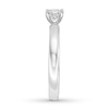 Thumbnail Image 2 of Certified Diamond Solitaire 1/2 ct Princess-cut 14K White Gold (I/SI2)