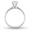 Certified Diamond Solitaire 3/4 Carat Oval 14K White Gold