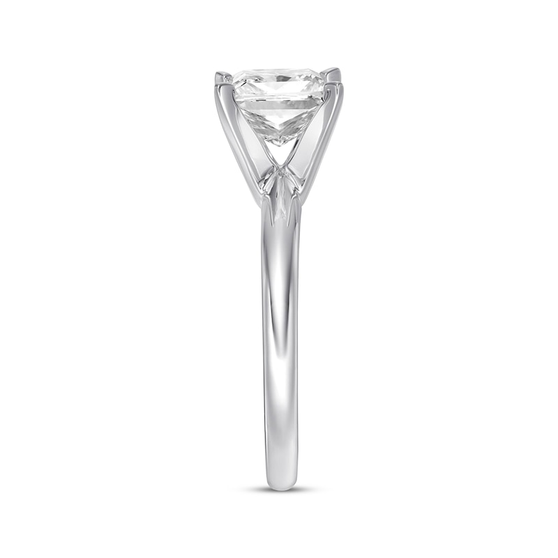 Main Image 2 of Now + Forever Certified Diamond Solitaire 2 ct Princess-cut 14K White Gold (I/I2)