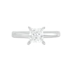 Thumbnail Image 3 of Certified Diamond Solitaire 1 ct Princess-cut 14K White Gold (I/I1)