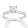 Thumbnail Image 1 of Now + Forever Certified Diamond Solitaire 3/4 ct Princess-cut 14K White Gold (I/I1)