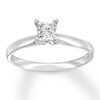 Thumbnail Image 1 of Now + Forever Certified Diamond Solitaire 1/2 ct Princess-cut 14K White Gold (I/I1)