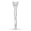 Thumbnail Image 2 of Certified Diamond Solitaire 1/2 ct Princess-cut 14K White Gold (I/I1)