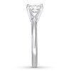 Certified Diamond Solitaire 1 ct Radiant-cut 14K White Gold
