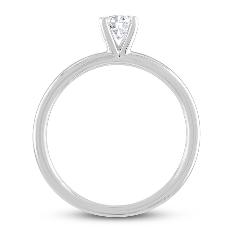 THE LEO Diamond Artisan Ring 1/2 Carat Princess-cut 14K White Gold