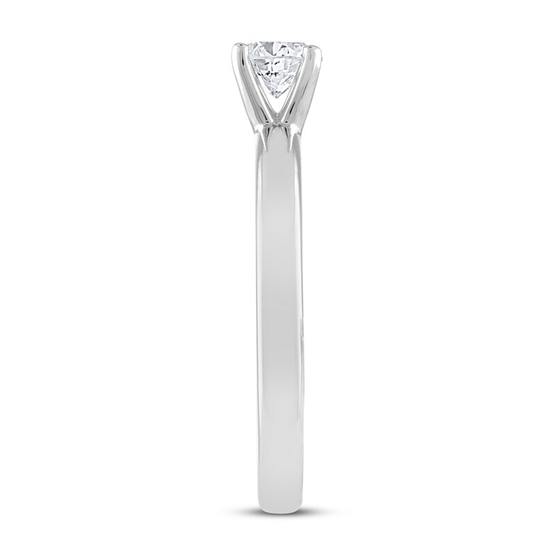 THE LEO Diamond Artisan Ring 1/2 Carat Princess-cut 14K White Gold