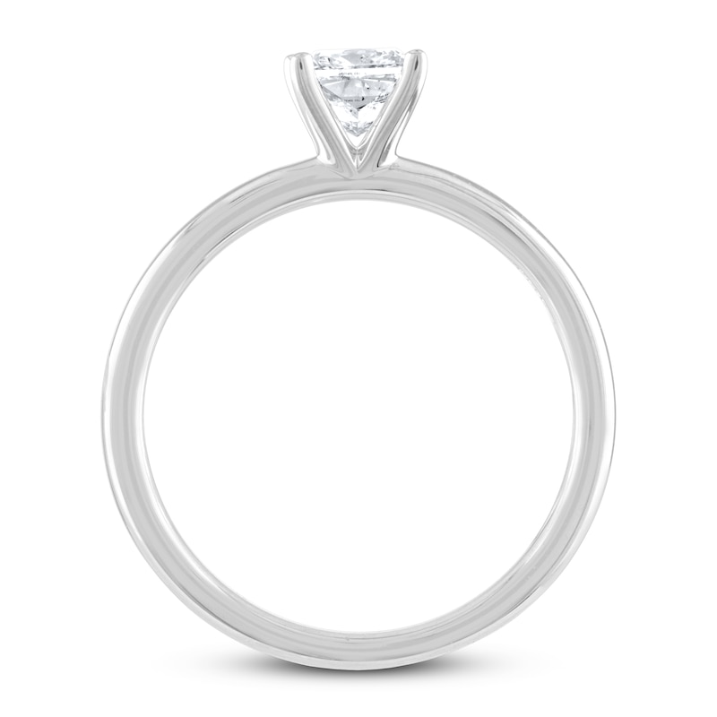 Main Image 2 of THE LEO Diamond Artisan Ring 3/4 Carat Princess-cut 14K White Gold