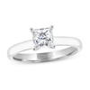 Thumbnail Image 0 of THE LEO Artisan Diamond Solitaire Engagement Ring 1 Carat Princess-cut 14K White Gold