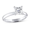 Thumbnail Image 1 of THE LEO Artisan Diamond Solitaire Engagement Ring 1-1/2 ct tw Princess-cut 14K White Gold
