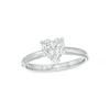 Thumbnail Image 1 of Now + Forever Diamond Solitaire Ring 1 carat Heart-shaped 14K White Gold (I/I2)