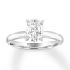 Thumbnail Image 1 of Now + Forever Diamond Solitaire Engagement Ring 1 Carat Oval 14K White Gold (I/I2)