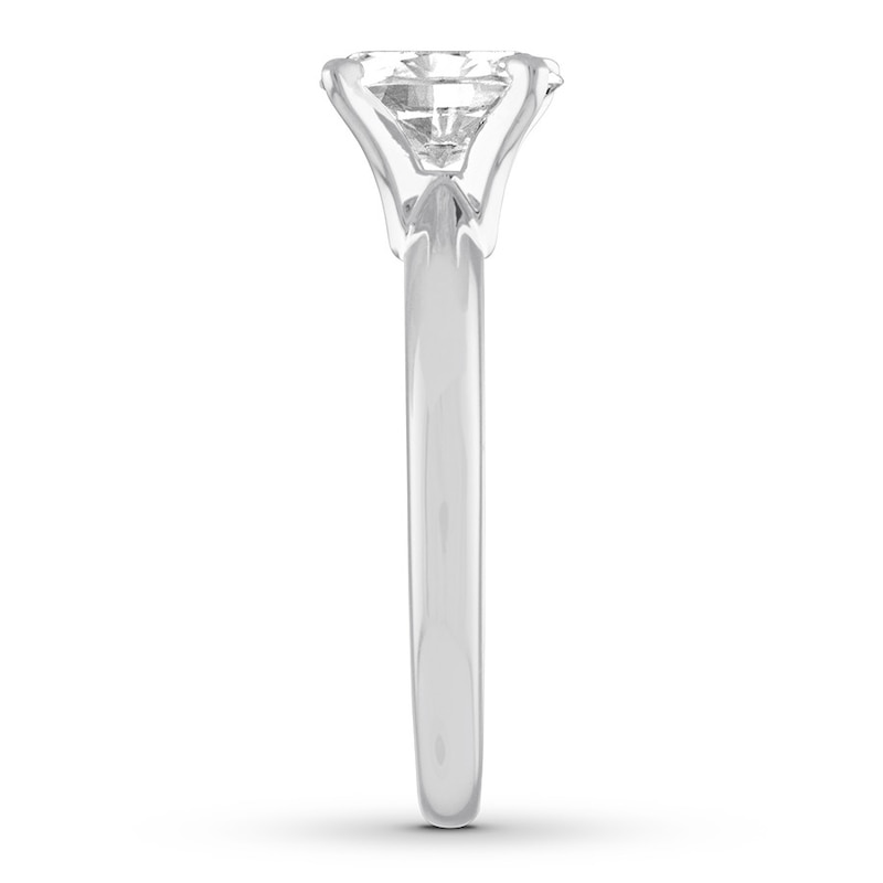 Main Image 3 of Now + Forever Diamond Solitaire Engagement Ring 1 Carat Oval 14K White Gold (I/I2)