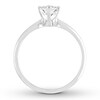 Thumbnail Image 1 of Diamond Solitaire Engagement Ring 1 Carat Pear 14K White Gold (I/I2)