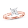 Thumbnail Image 0 of Diamond Solitaire Engagement Ring 1 ct tw Princess-cut 14K Rose Gold (I/I2)